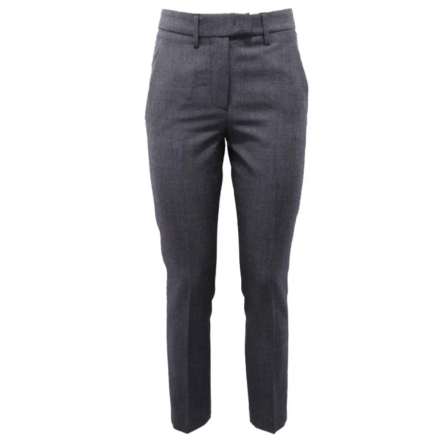 1511AI pantalone donna DONDUP women wool blend trouser blue