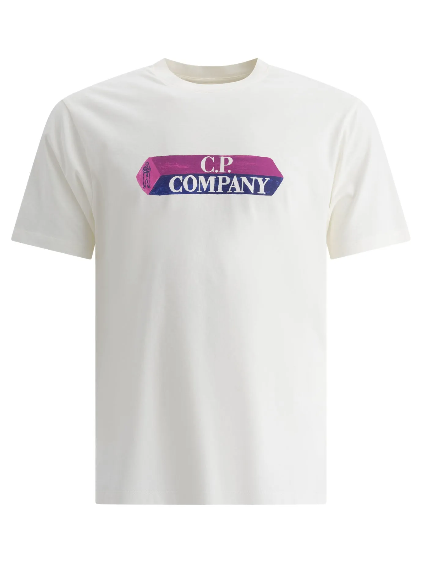 30/1 Jersey 3d Logo T-Shirts Bianco