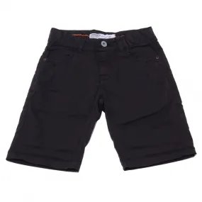 6964AB bermuda bimbo BOY VINGINO black garment dyed cotton shorts kids