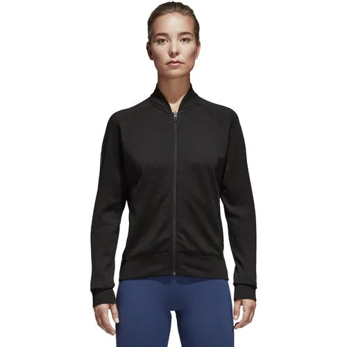 Adidas Felpa da donna con cerniera CF0334 black
