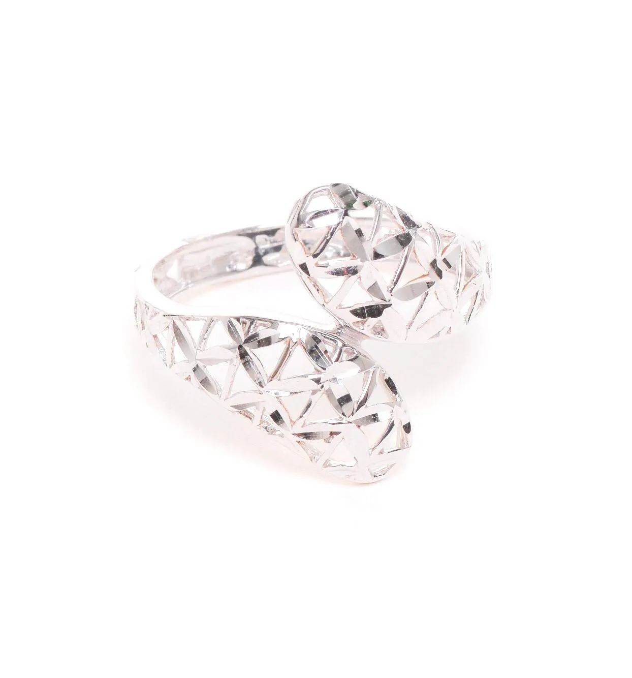 Anello Contrariè In Oro Bianco 18kt