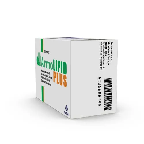 ArmoLIPID Plus Integratore Alimentare con Riso Rosso, Policosanoli, Acido Folico, Coenzima Q10 E Astaxantina e Berberis Aristata