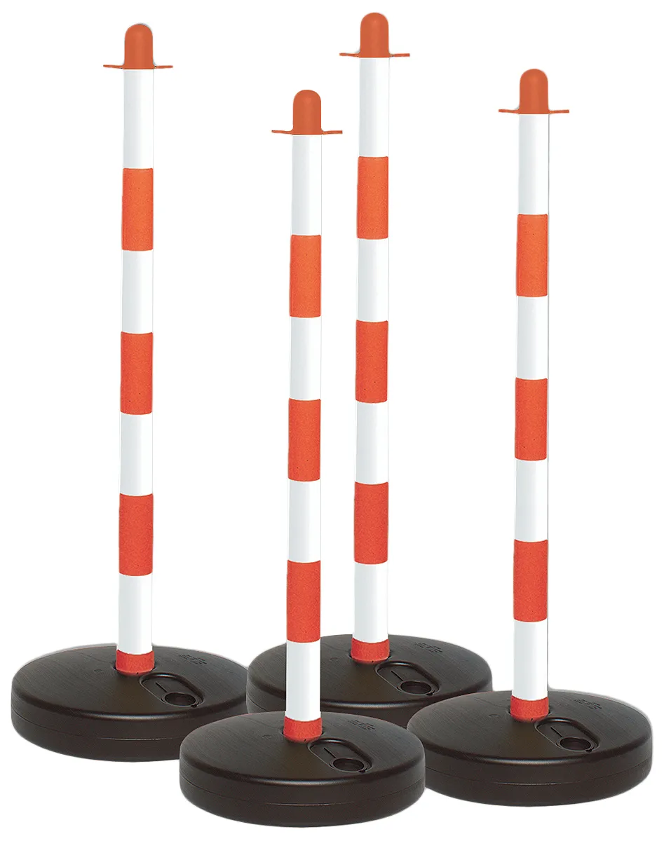 Barriera di sicurezza Brady, in polietilene, col. Rosso/Bianco x 900mm