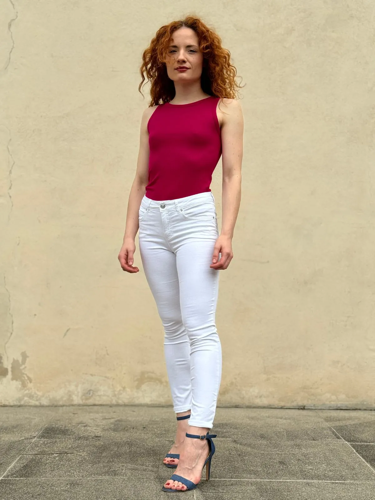 Baxtor jeggings bianco
