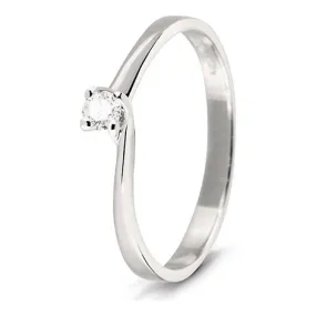 BLISS ANELLO ORO BIANCO CON DIAMANTE