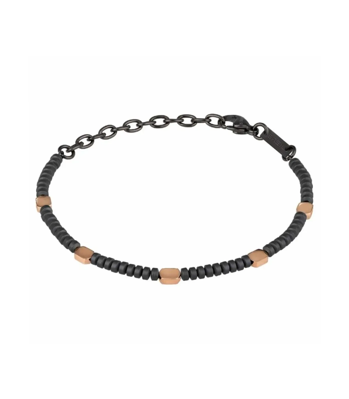 Bracciale Breil Blend Acciaio Rosa Ematite Opaca TJ2962