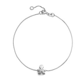 Bracciale LeBebe LBB932 sagoma bimbo oro bianco 18kt