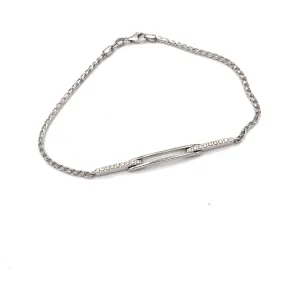 Bracciale Mezzo Tennis Bianco