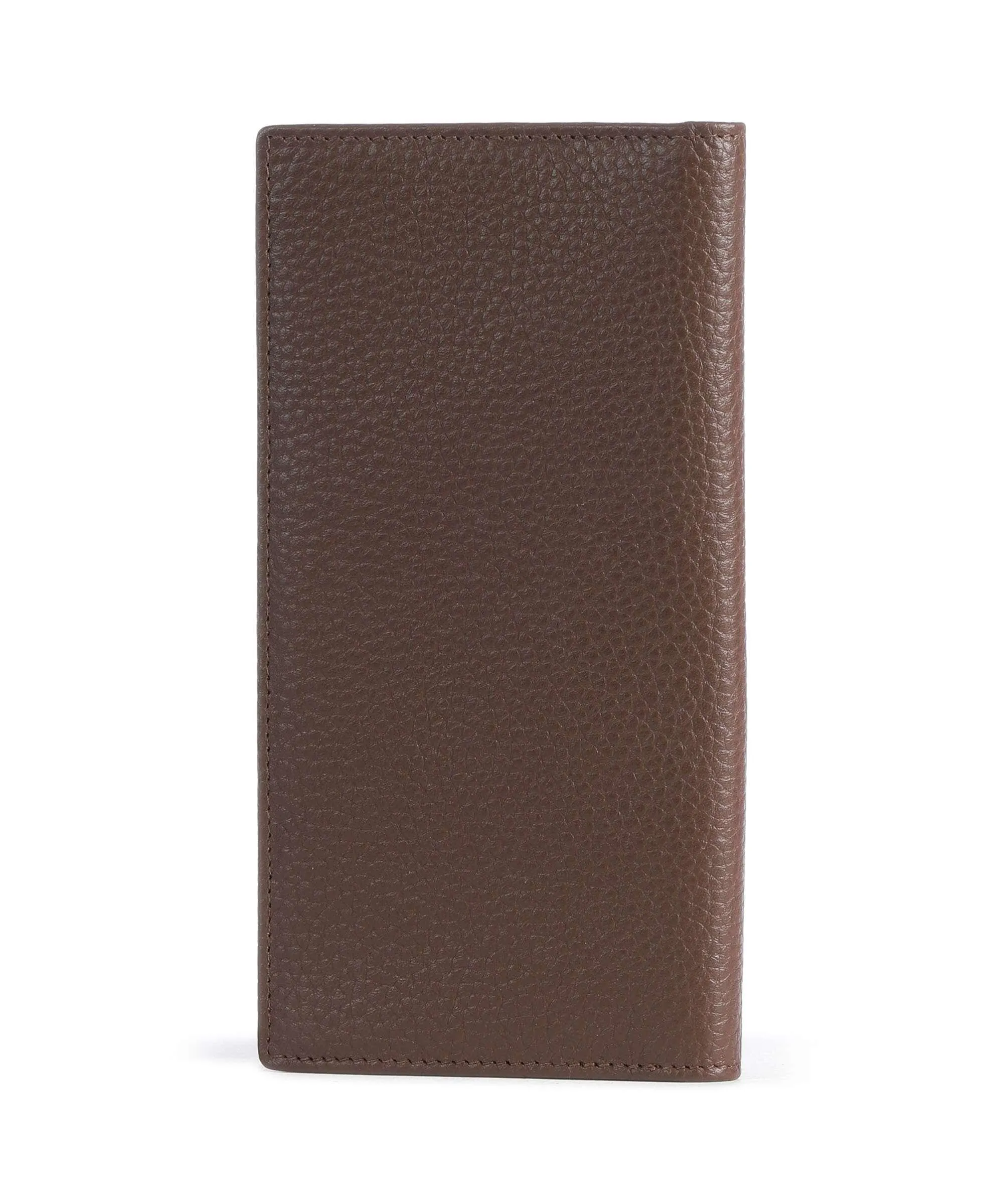  Braun Büffel Theo RFID Porta carte di credito pelle di vacchetta grana marrone scuro  