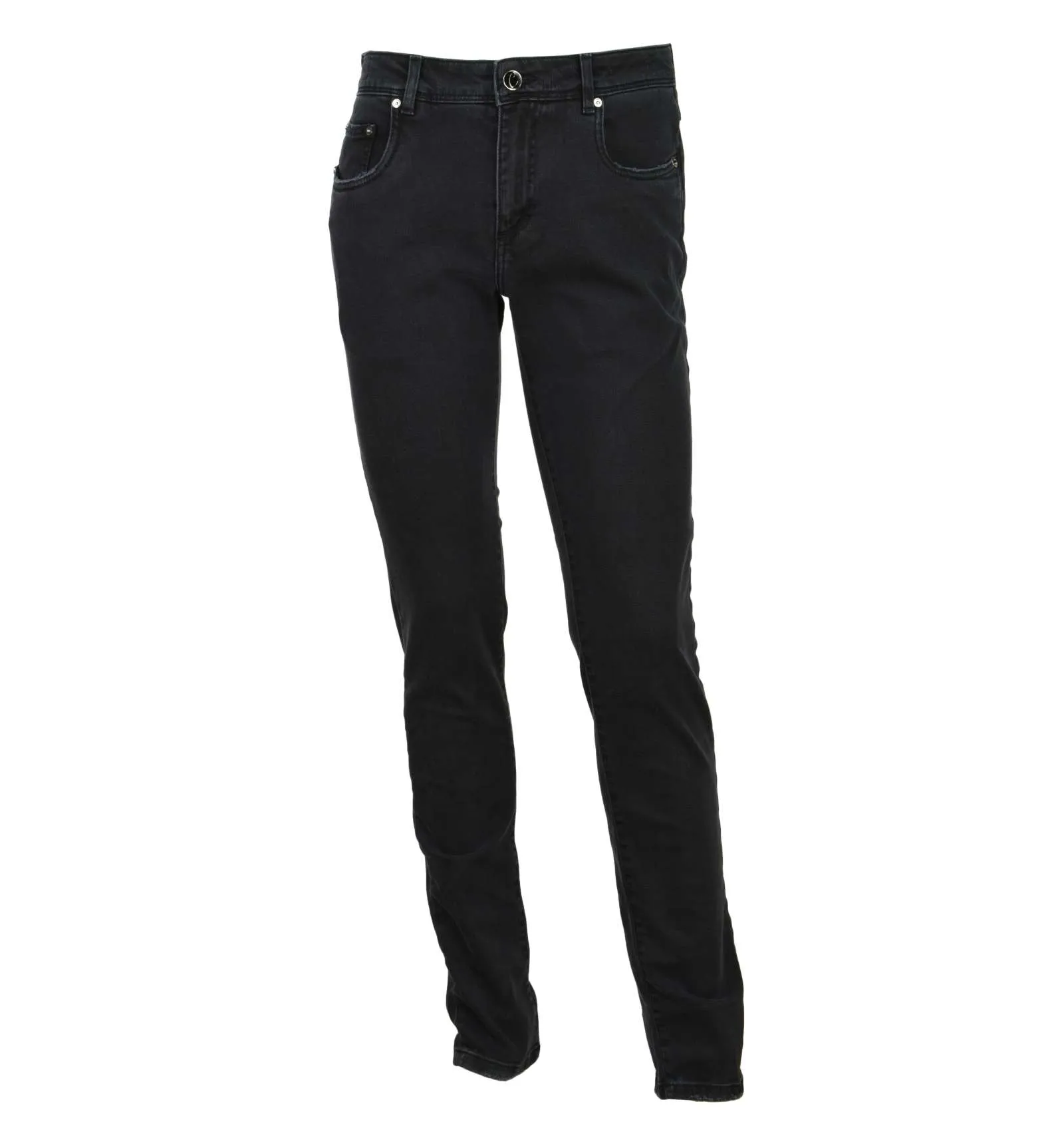 CAMOUFLAGE AR AND J. uomo jeans cinque tasche nero BEST FIVE D28 A917