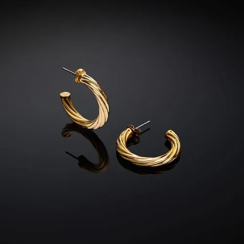 CHIARA FERRAGNI BRAND BOLD EARRINGS - J19AXP12