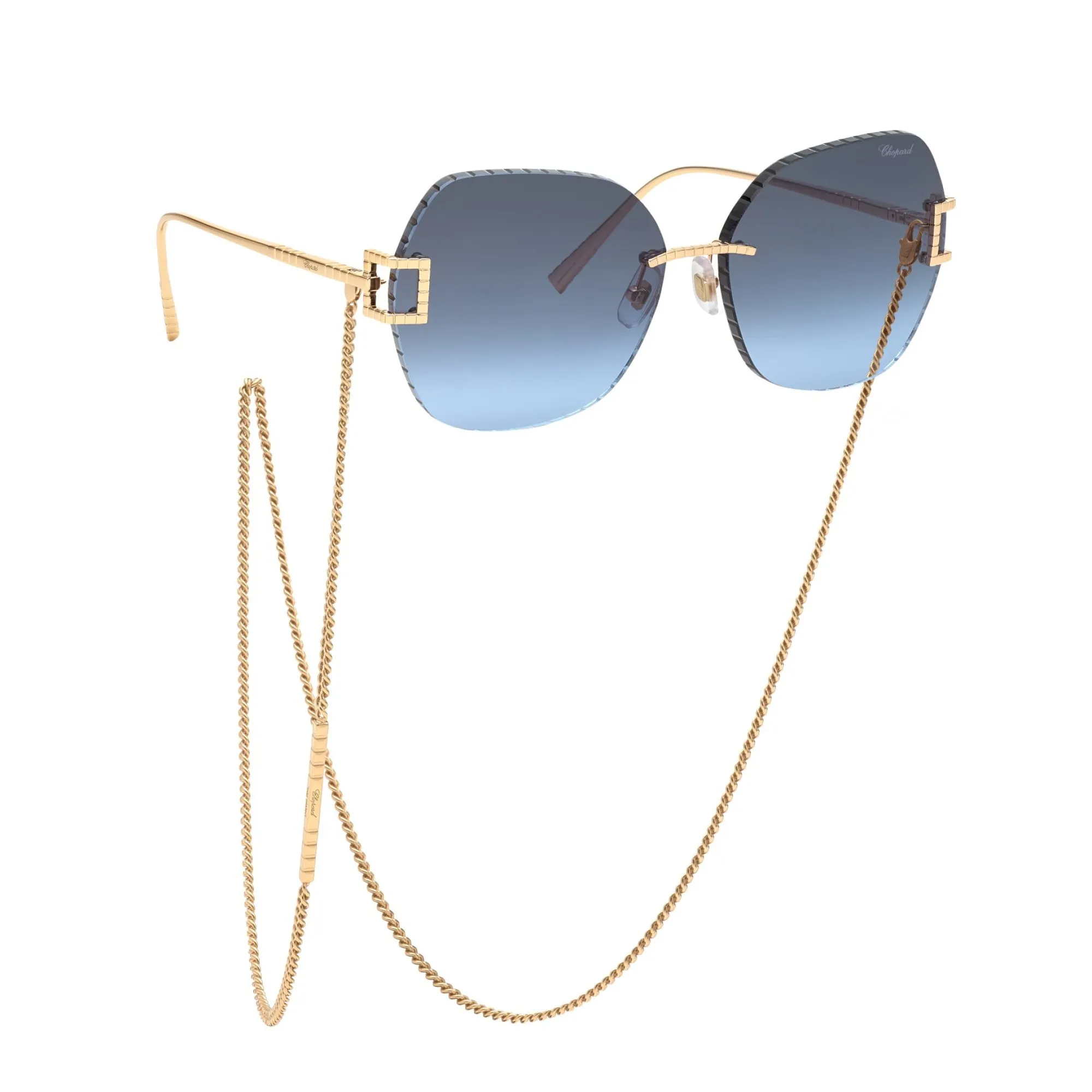   Chopard IKCHG31 - 0300 Totale Oro Rosa Lucido | Occhiale Da Sole Donna 