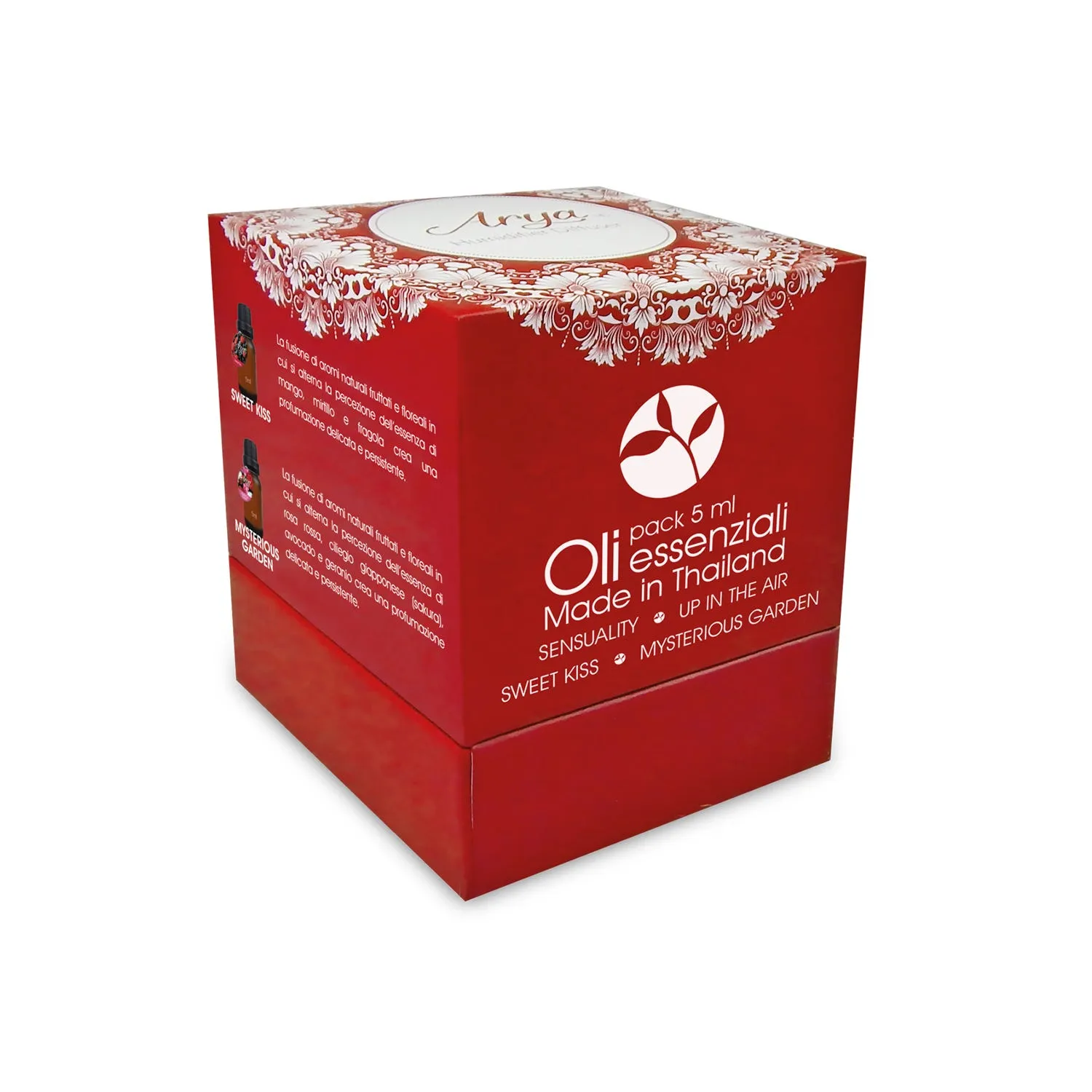 Confezione rossa - 4 oli essenziali per diffusore 