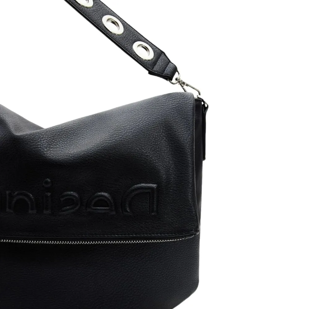 desigual bag half logo 22 22waxp79 negro