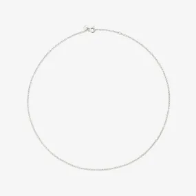 DoDo - Collana Essentials Oro Bianco Rodiato 18k 50 cm