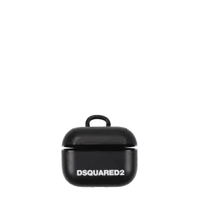 Dsquared2 Idee regalo Airpods case Uomo PVC Nero/Bianco
