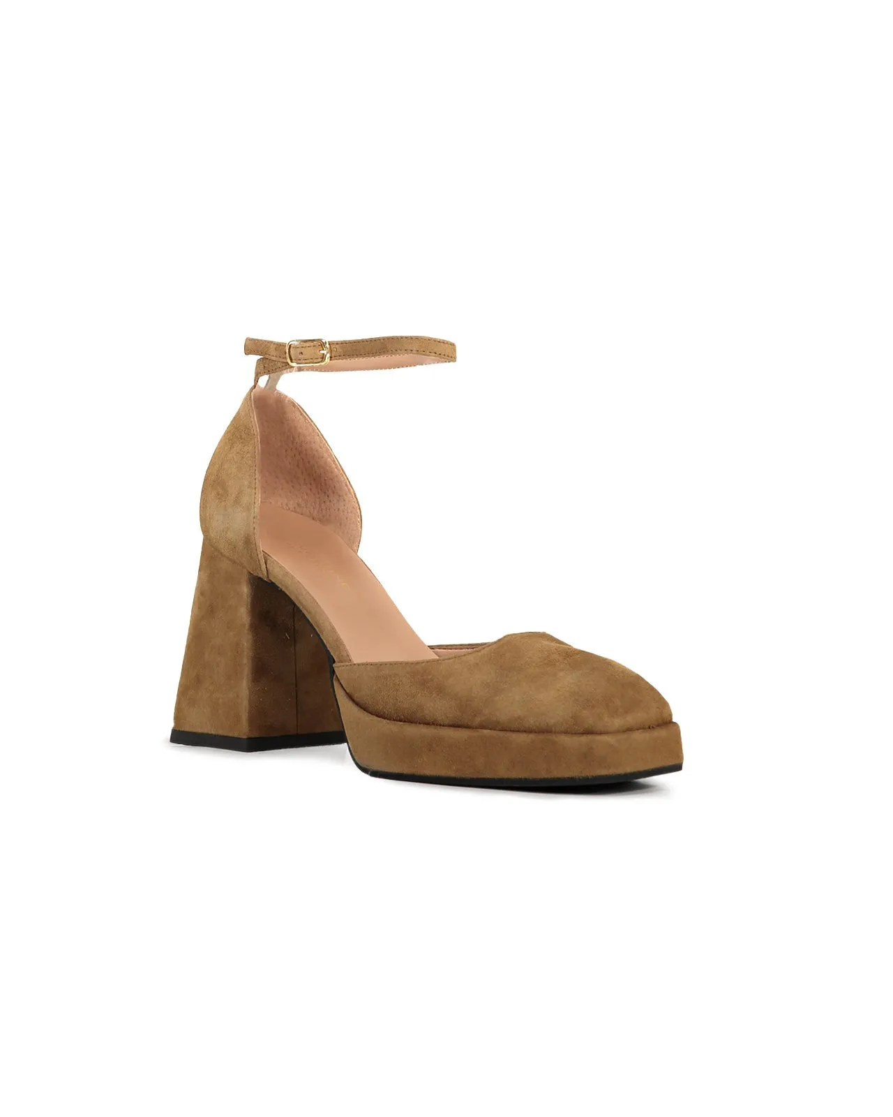 Décolleté d'Orsay camoscio camel