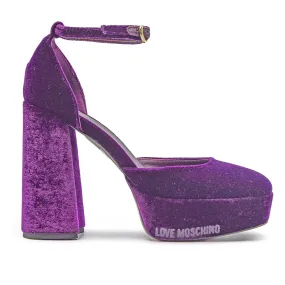 Décolleté Love Moschino Viola Eleganza E Raffinatezza Donna