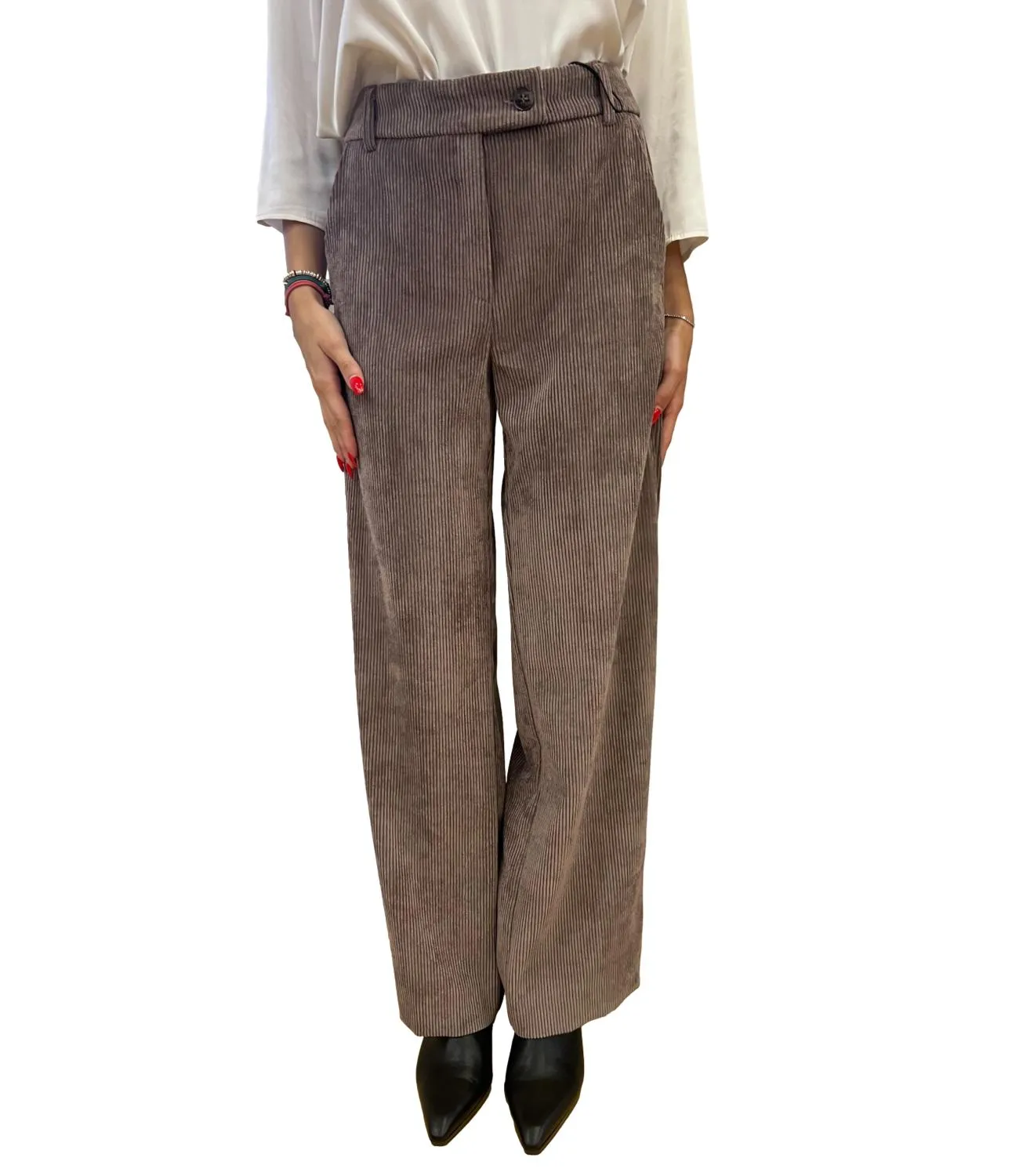 Emme Marella pantalone DESTINO castagna donna
