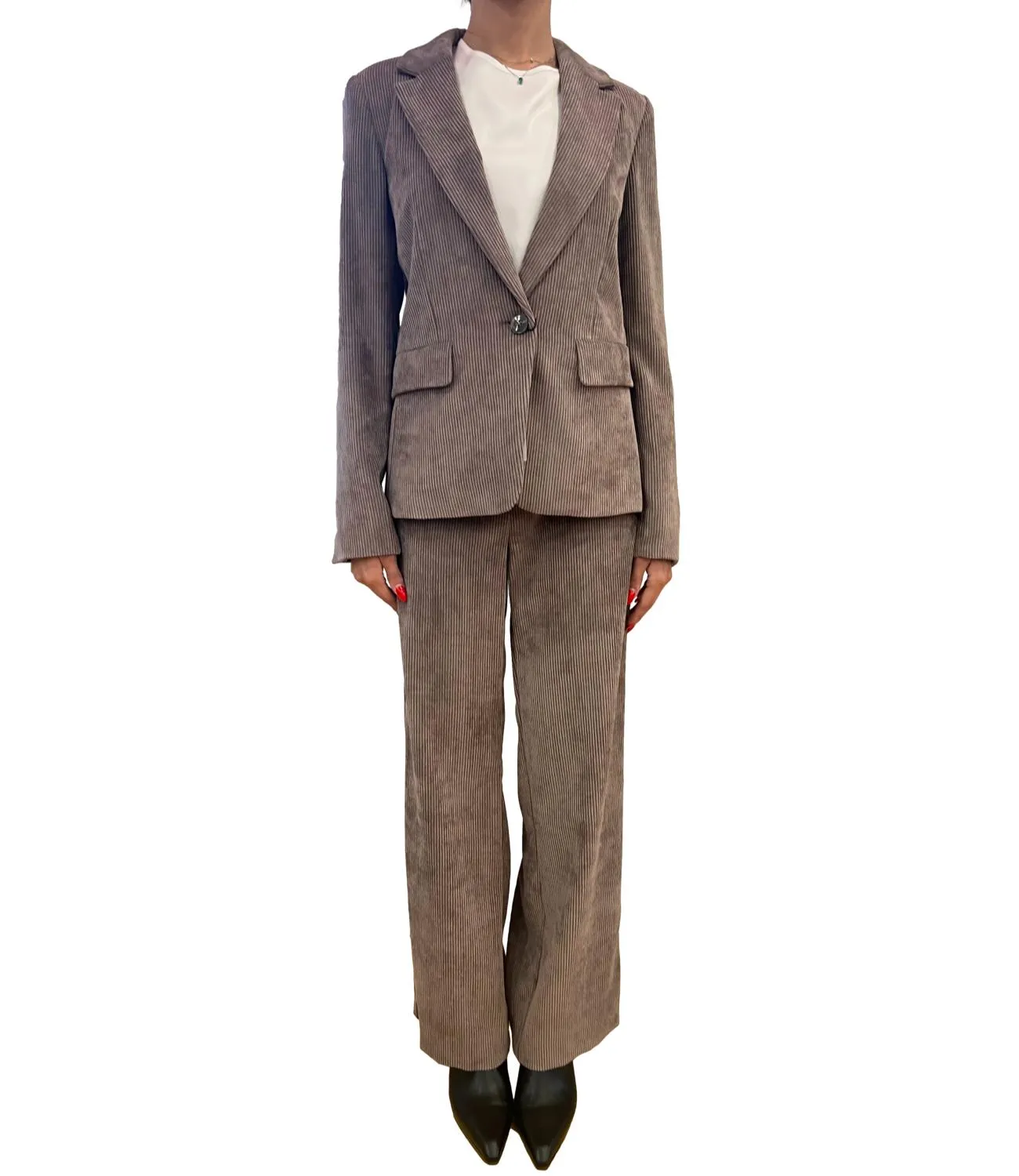 Emme Marella pantalone DESTINO castagna donna