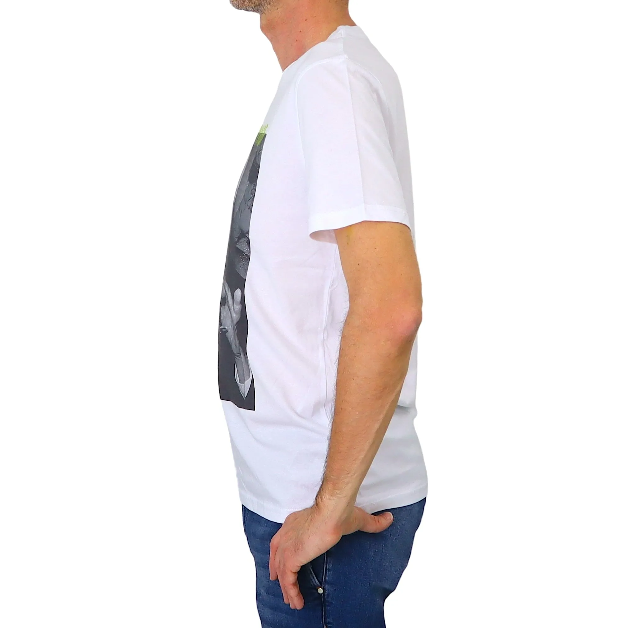 EQUIPE 55 t-shirt uomo cotone UTE 554 VOYAGE BIANCO estate 2024