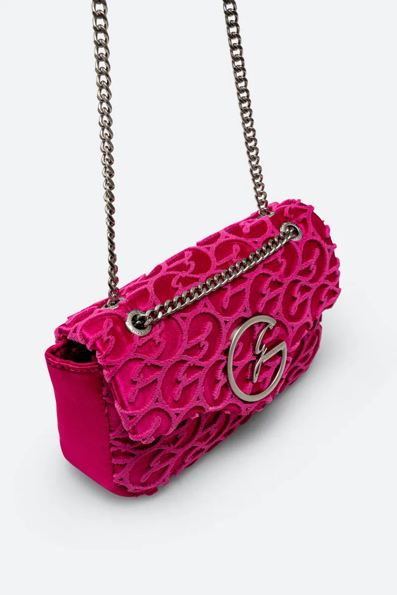 Flap Bag Lively Fucsia Satin