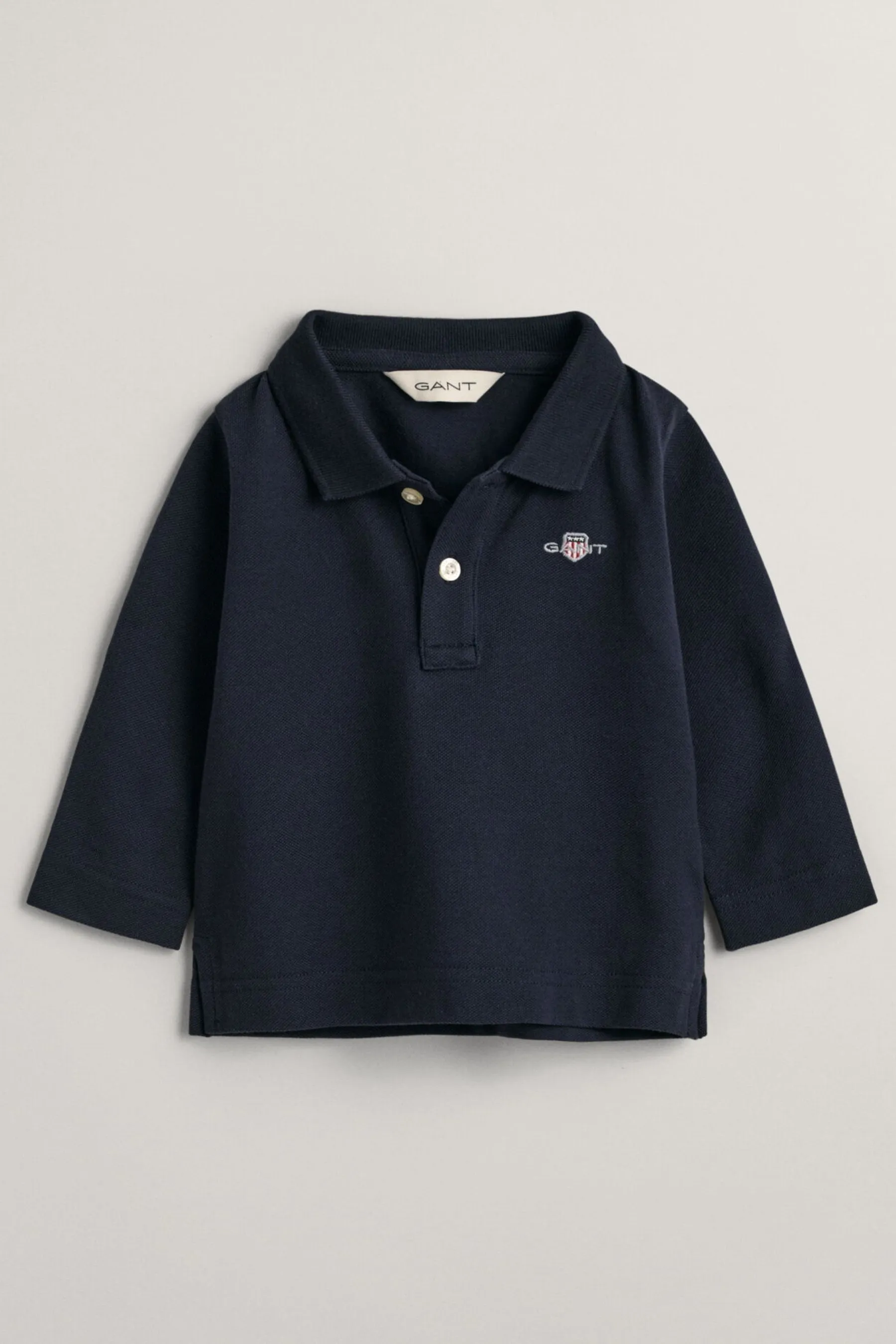GANT Shield Logo Baby Long Sleeve 100% Cotton Polo Shirt    