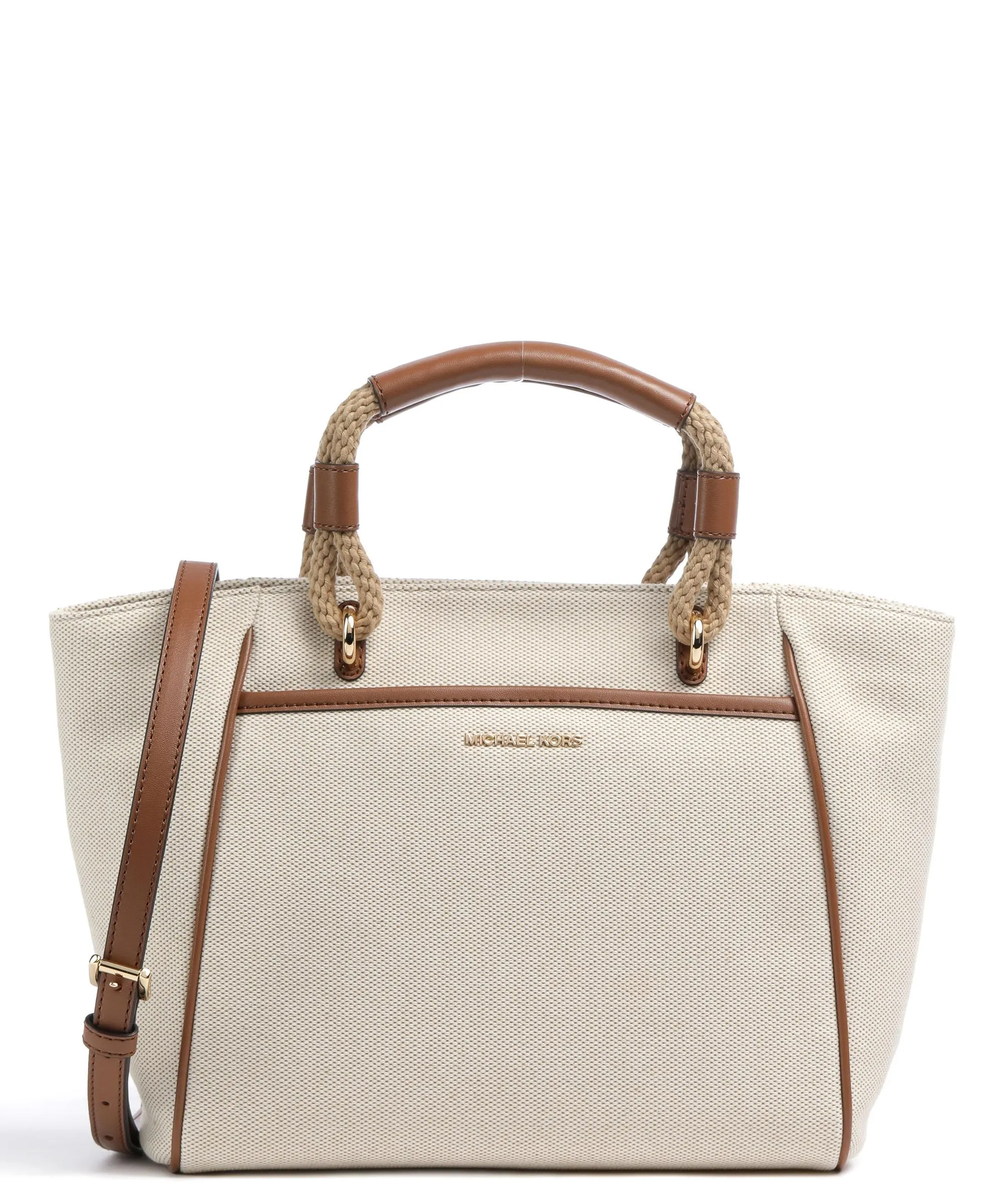  Michael Kors Talia Borsa a mano cotone avorio  