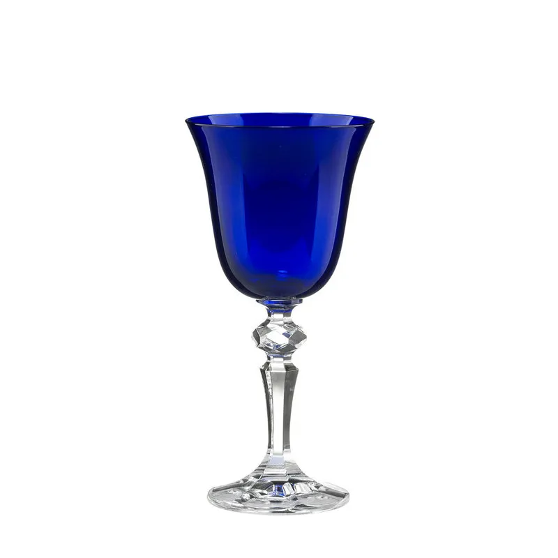 Onlylux Zaccaria calice vino h.17.5 cm blu cobalto 6 pz