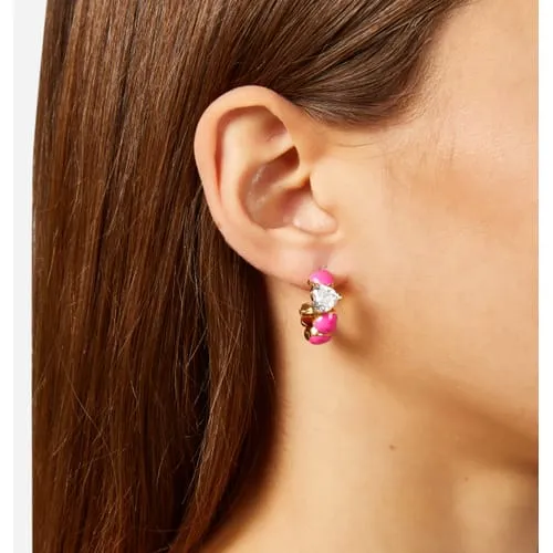Orecchini Chiara Ferragni Brand Cuoricino Neon - J19AWD05