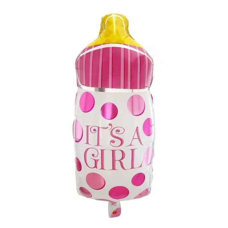 Palloncini nascita battesimo rosa bambina baby set 5 pz