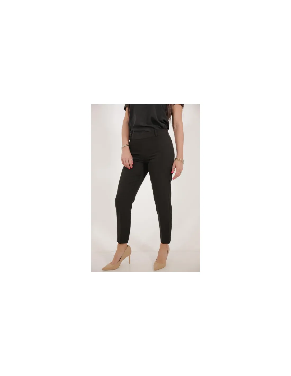 Pantalon noir femme Amalio Kocca