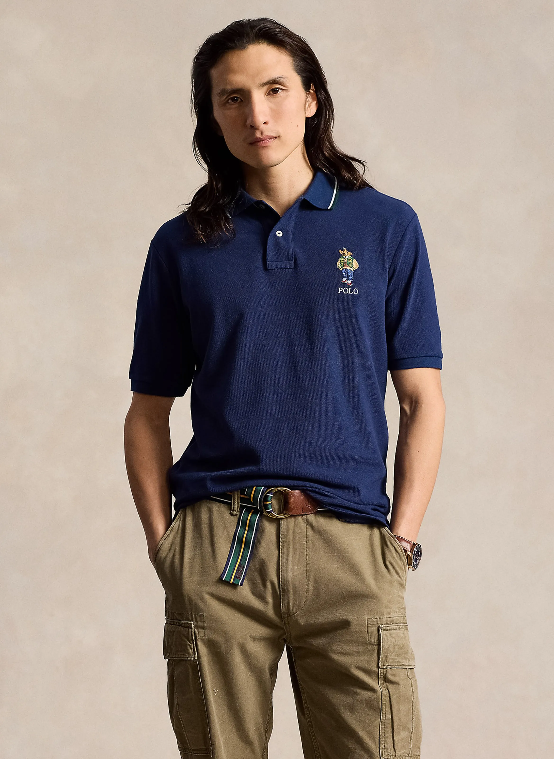  POLO RALPH LAUREN   Polo collo classico dritta in cotone | Blu
