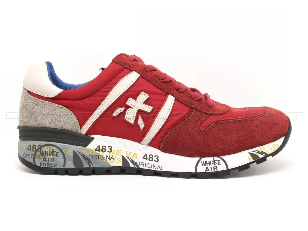 Premiata uomo sneakers Lander Rosso