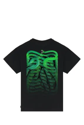PROPAGANDA T-SHIRT RIBS SNAKE PRTS561 NERO-01