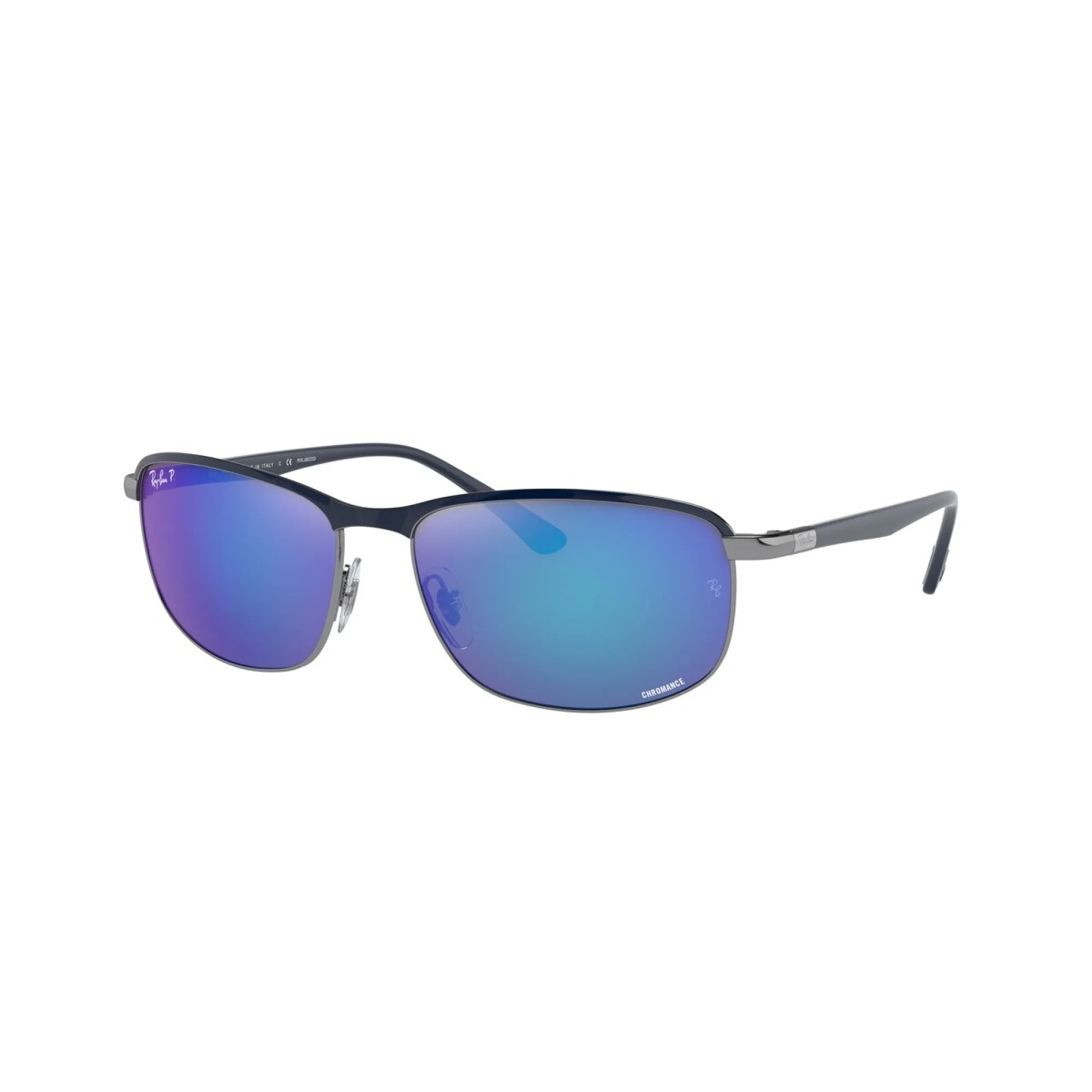   Ray-Ban RB 3671CH - 92044L Blu Su Canna Di Fucile | Occhiale Da Sole Unisex 
