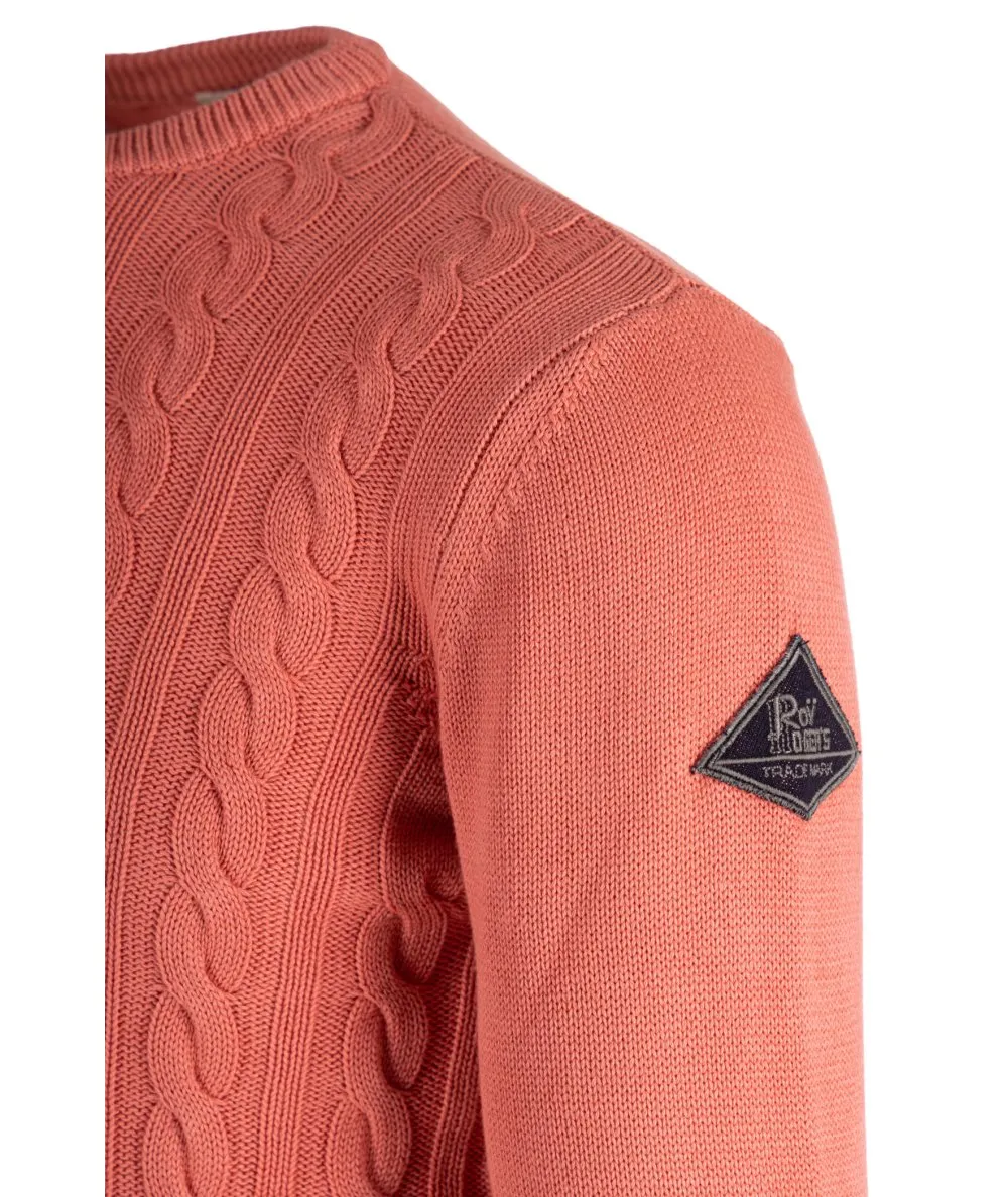 ROY ROGER'S--Maglia girocollo cotton treccia