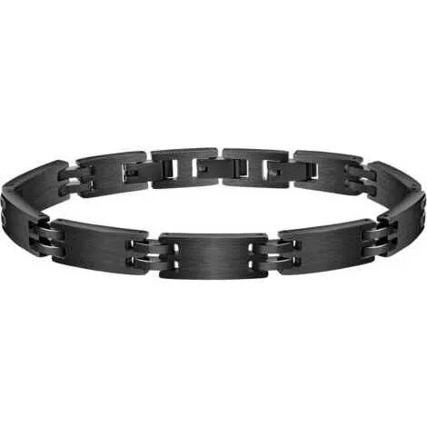 SECTOR Bracciale Sector in acciaio nero
