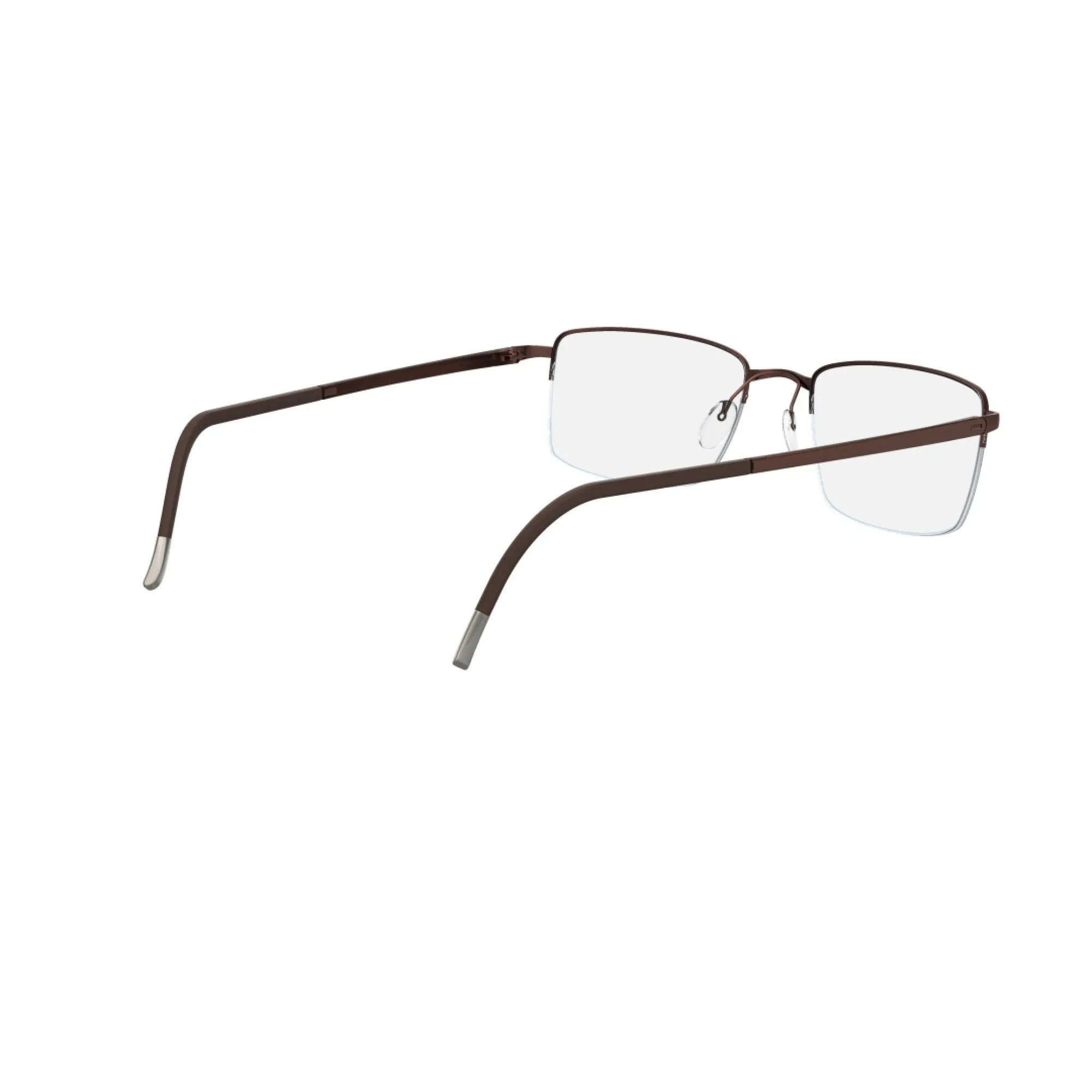   Silhouette 5457 Illusion Nylor 6076 Marrone Satinato | Occhiale Da Vista Uomo 