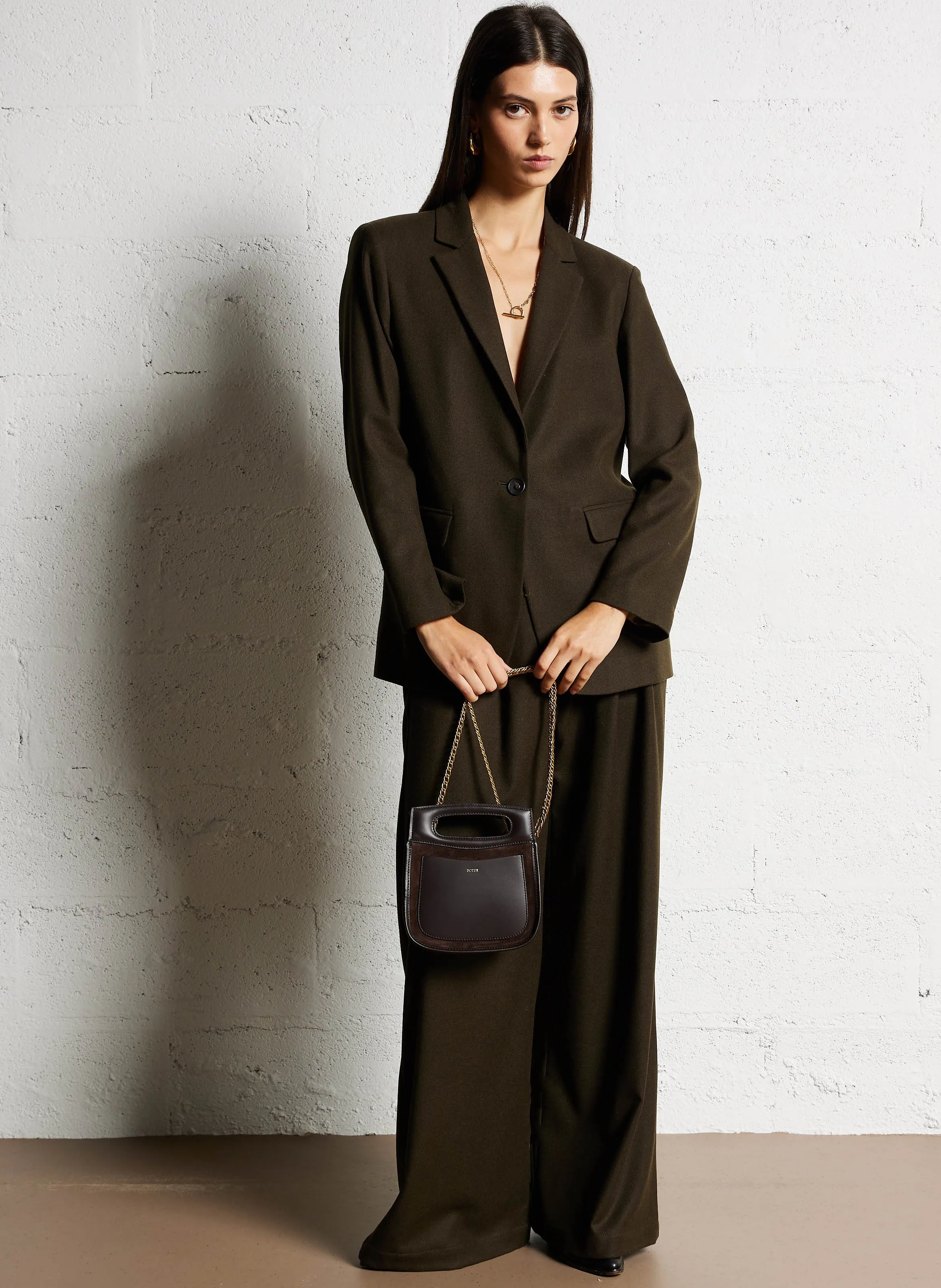  SOEUR   CHERI MINI - Borsa a mano in pelle | Marrone