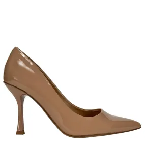 Steve Madden Décolleté Leda, Tacco Alto, Ecopelle Verniciata, Marrone