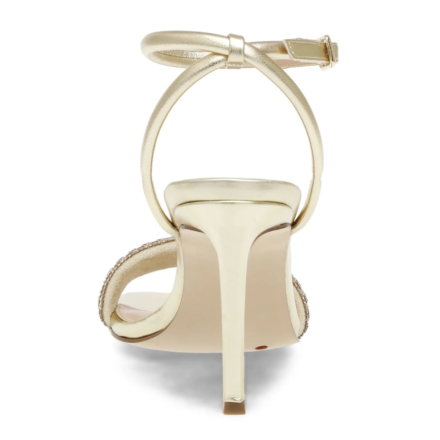Steve Madden Entice-R Gold Micro Fab + Metallic PU - Sandali Donna Oro    