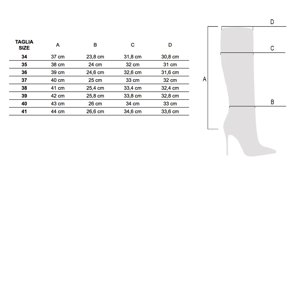Stivale pelle nera – COD. 34760 