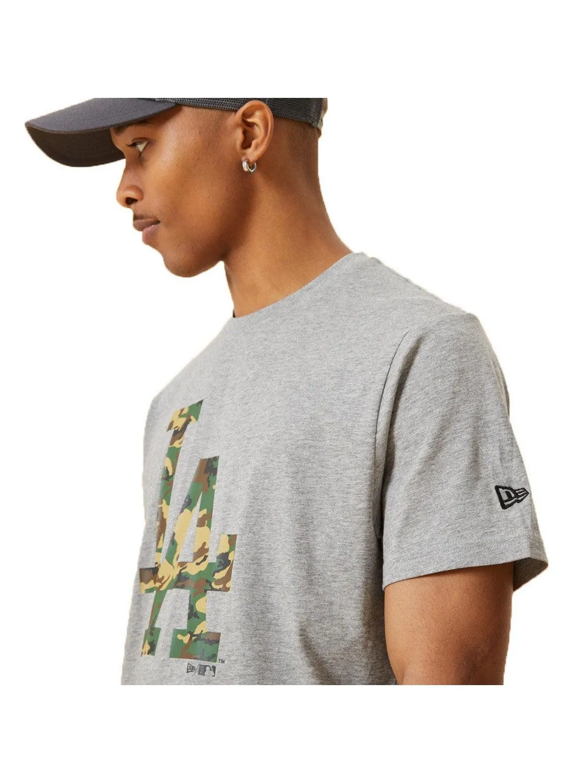 T-shirt Uomo New Era - Mlb Seasonal Infill Tee Los Angeles Dodgers - Grigio