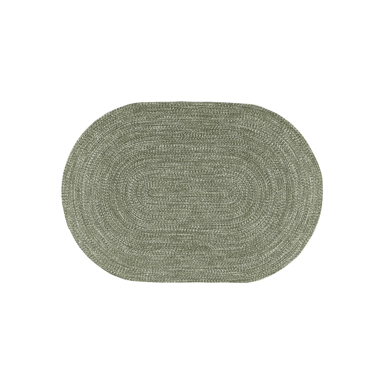 Tappeto ovale tessuto a mano - verde 230x160 cm 