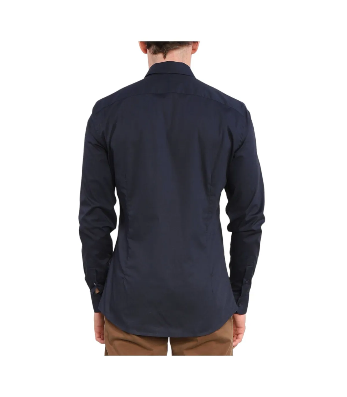 Trussardi Uomo Camicia Manica lunga Slim Fit Stretch Popeline