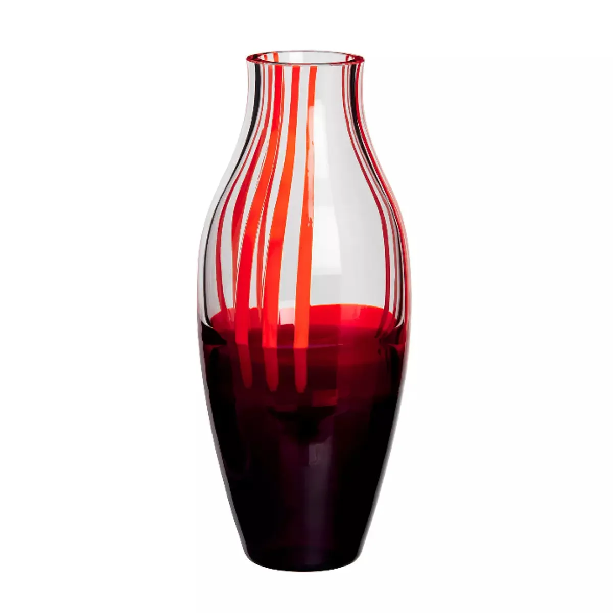 Vaso Carlo Moretti I Piccoli Rosso e Nero Ed. Limitata 21x14cm