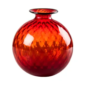Vaso Venini Balloton Rosso Piccolo 16,5 cm 100.16