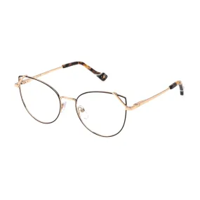   Yalea VYA137 - 0301 Parti Lucide Oro Rosa Nere | Occhiale Da Vista Donna 